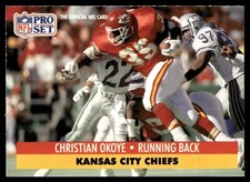 1991 Pro Set Christian Okoye Kansas City Chiefs #185