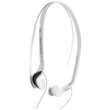 Ultralight Vertical Sport Headphones - White and Silver