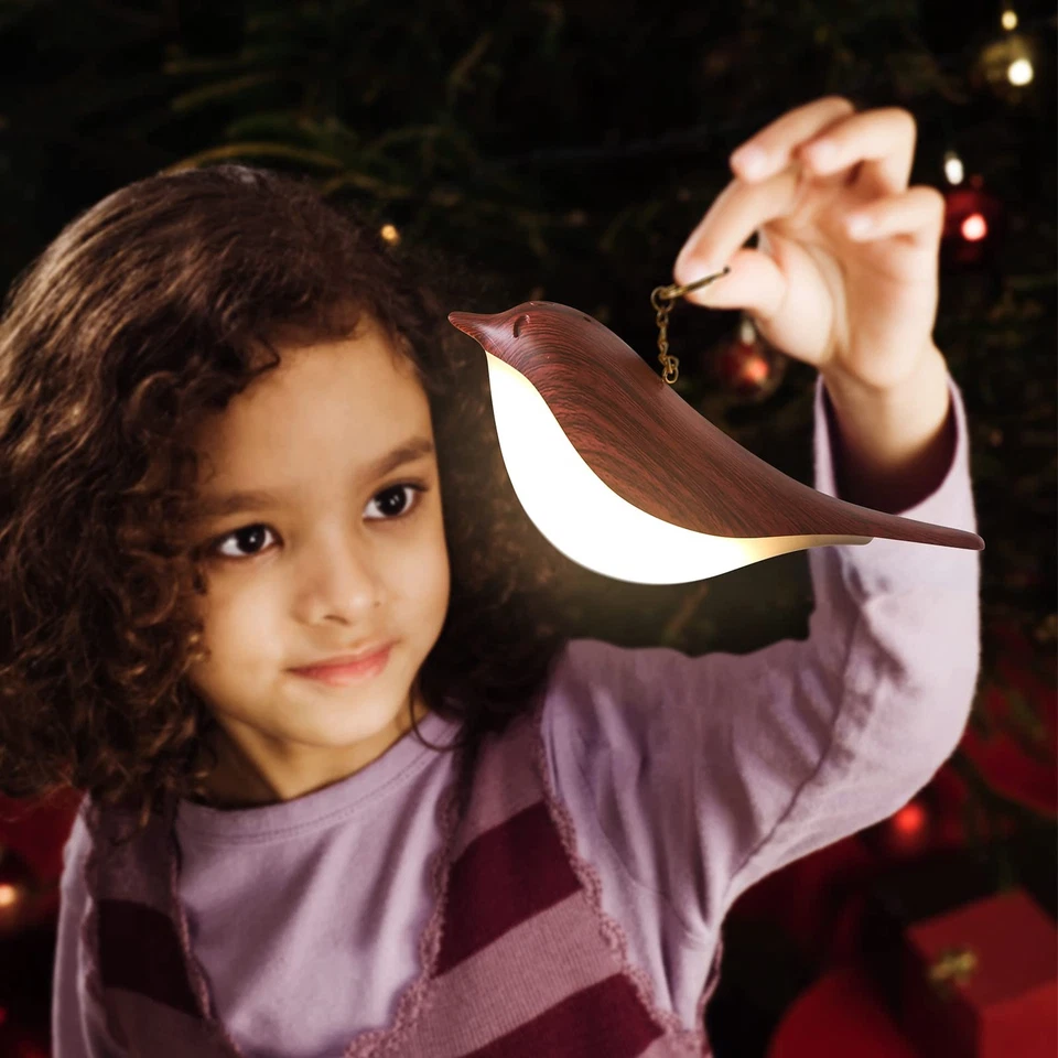 Small Bird Table Lamp, Cordless Bedside Lamps, Battery Operated Lamp with 3 C... - Image 4 of 4