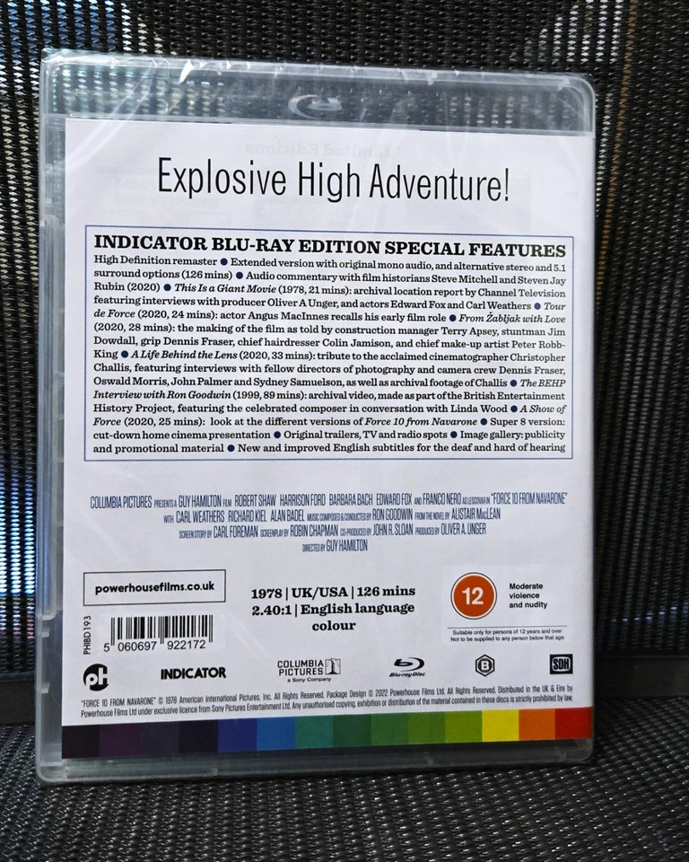 Force 10 From Navarone 1978 Blu Ray HARRISON FORD FRANCO NERO Region B Indicator - Image 2 of 2