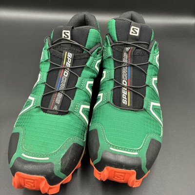 Salomon Speedcross 4 Men's Size 8 Green upper Orange sole 400761