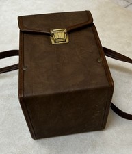 Vintage Hard Shell Vinyl Camera Bag 6 x6 x9