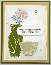 Stampin' Up Kintsugi Encouragement Card w/Env UNLIMITED CARDS SHIP FOR 4.95