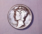 1918-S  Mercury Head Silver Dime Good **514-6