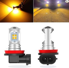 Upgraded LED Fog Light Bulbs or DRL, Super Bright High Pow Color: Amber Yellow