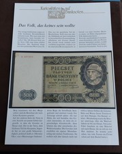 Kuriosit&auml;ten auf banknoten Polen 500 Zlotych 40 Das Volk,das keines sein wollte