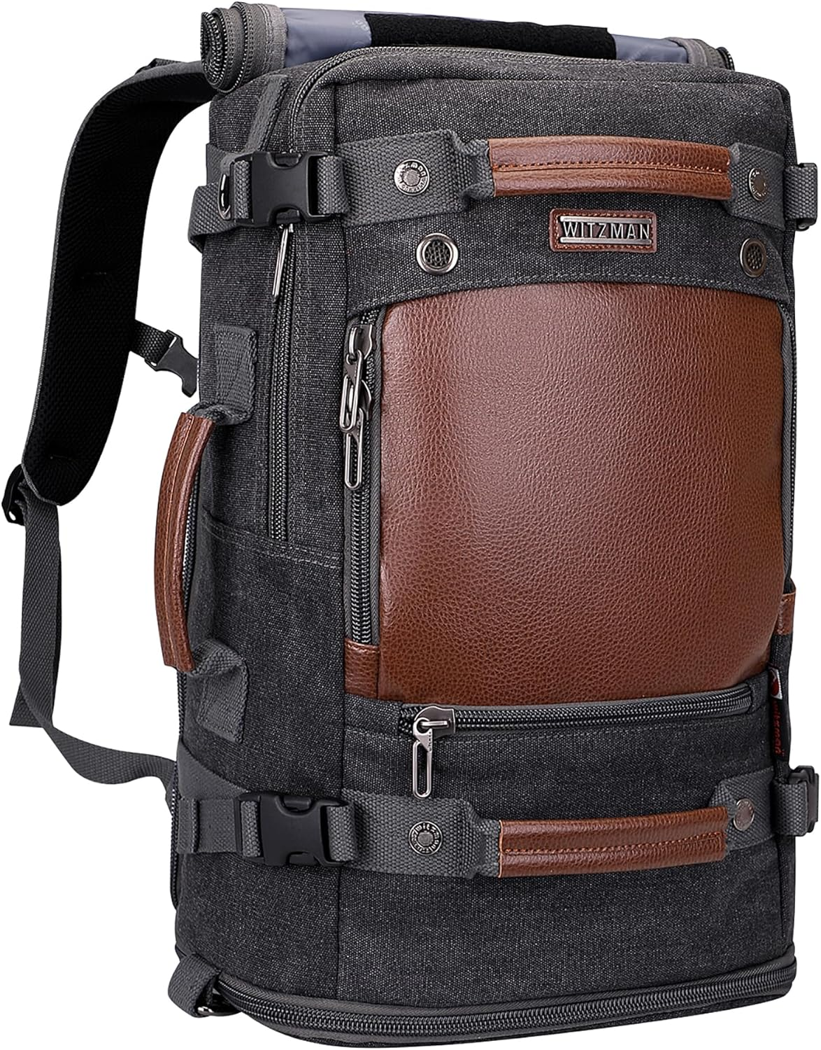 Men Women Travel Backpack Carry On Luggage Canvas Rucksack Duffel Bag-image