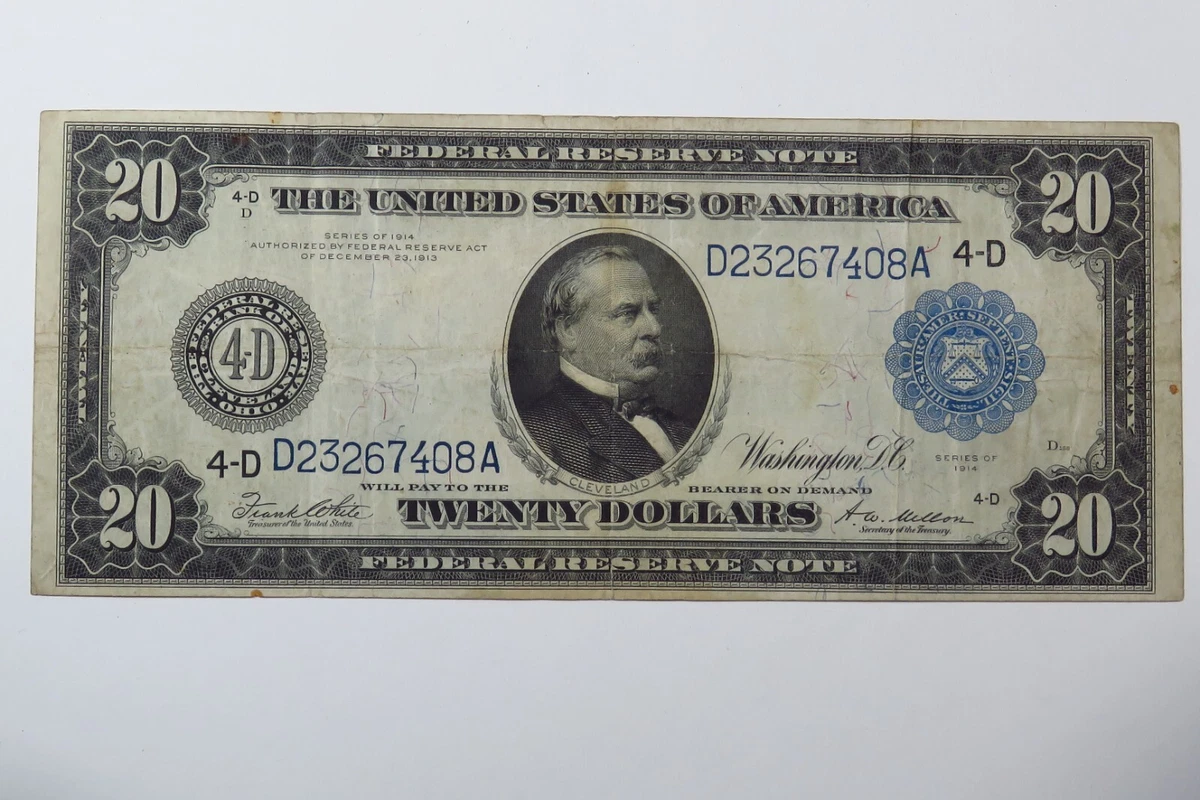 1914 $20 美联储大说明| eBay