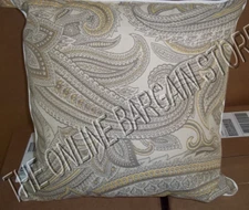 Frontgate Outdoor Yard Patio Pool Throw Pillow Katmandu Paisley Mineral 20" 