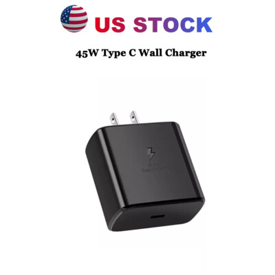 Universal Charger Adapter 45W Super Fast Type C Wall Charger For Samsung S23 S24