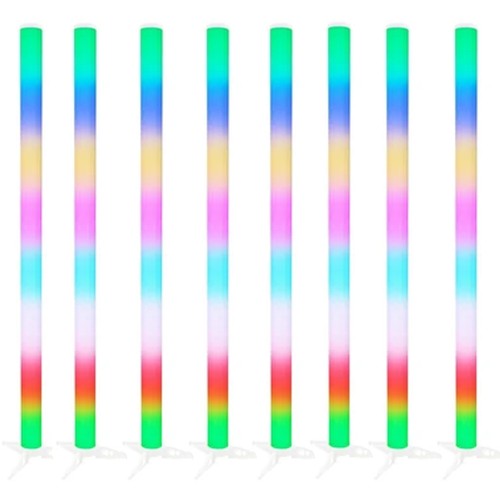 8 x Equinox Pulse Tube LED Rainbow Colour Changing DJ Disco Party Light Effect - 第 1/8 張圖片