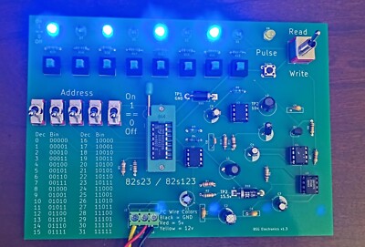 PCB for DIY Bipolar PROM Programmer 82s123 82s23 74s288 74s188 Board ONLY
