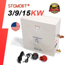9KW Sauna Steam Generator Steam Bath SPA Shower Bathroom 220-240v, 50-60HZ