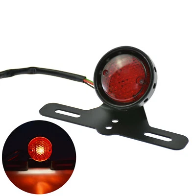 Feux de course feu 12V moto à queue arrière pour Harley Sportster XL 883 Chopper - Photo 1/4