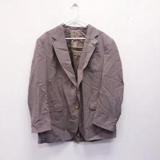 Vintage Amercian Craftsmen Sports Coat Mens 44R Brown Blazer Jacket Strafford