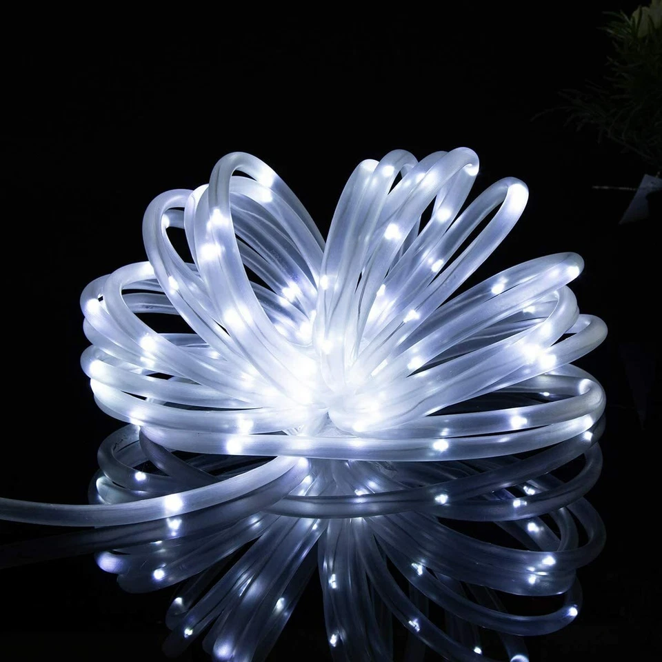 32M 300LED Solar Rope Fairy String Lights Strip Outdoor Garden Patio Path Lamp - Image 4 of 4