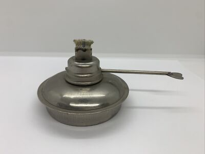 Vintage Mini Silver Oil Lamp 2'' Tall  C Bredemeyer Hil Versum Made in Holland