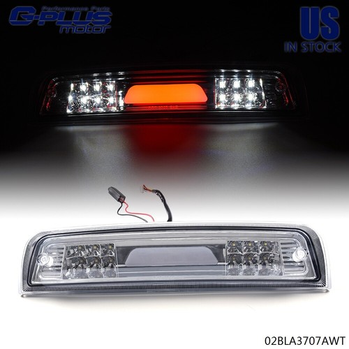 Ram 1500 Tail Light Clear & Chrome LED Third Brake Light For 2009-2017 Dodge Ram 1500/2500/3500 3rd Brake Light Led - Foto 6
