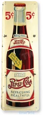 TIN SIGN Pepsi Cola Retro Bottle Sign Kitchen Cottage Farm A140