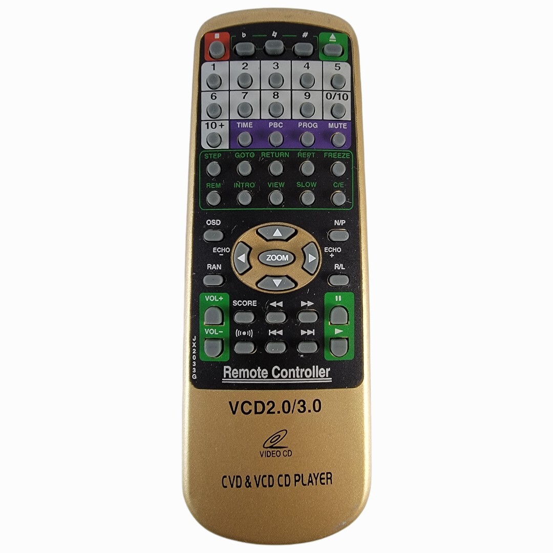 Remote Control for VCD2.0/3.0 CVD & VCD CD Player - JX2033G
