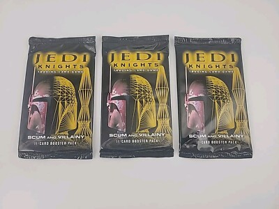 x3 Jedi Knights Scum And Villainy Booster Packs Of 11 Cards 