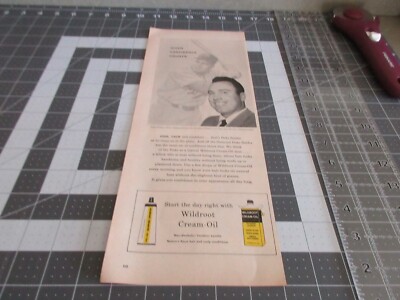 1956 Duke Snider Brooklyn Dodgers ~ Wildroot Cream-Oil Print AD
