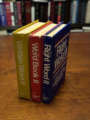THE RIGHT WORD II, THE WORD BOOK II, THE WRITTEN WORD II (3 Book Set) VG - HC