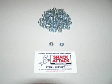 (100) MARS, COINCO, CPI, CONLUX BILL VALIDATOR 8/32" LOCK NUTS / Free Ship!