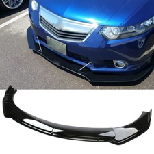 For Acura Tsx 2009-2014 Front Bumper Lip Spoiler Splitter Body Kit Glossy Black