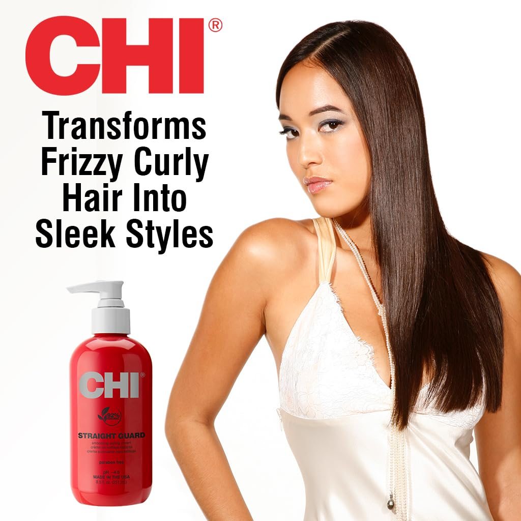 CHI Straight Guard Smoothing Styling Cream, Eliminates Frizz for