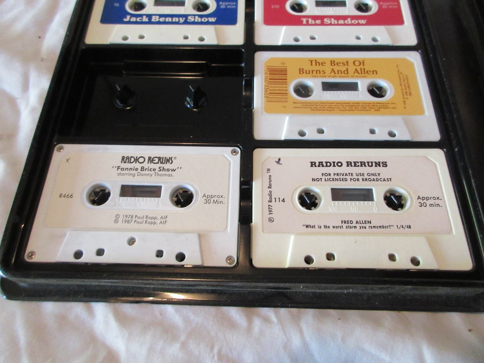 Radio Reruns Radio Reruns on Cassette, Vintage Entertainment Memorabilia , Fannie ...