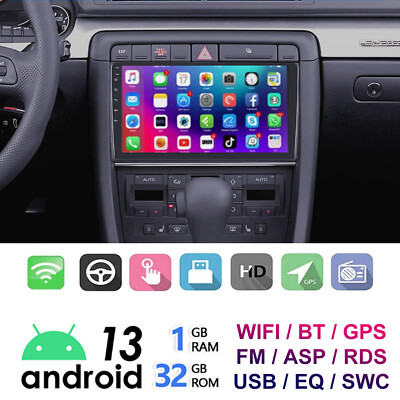 32G Android 13 Autoradio Für Audi A4 8E 8H B6 B7 2000-2009 Carplay GPS Navi WIFI