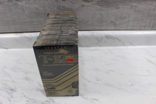 Cinta VHS en blanco espartano. Cassette de video T-120 súper alto grado sellado de colección - Imagen 7 de 12