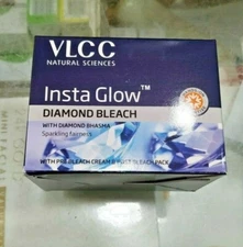 VLCC INSTA GLOW DIAMOND BLEACH CREAM FOR SPARKLING FAIRNESS 60GM