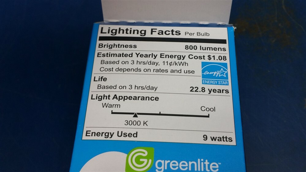 Lot of 4 - Greenlite SMART Security Dusk to Dawn 9w LED 800 Lumen 3000K Lights