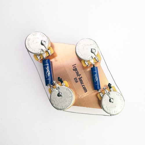 Gibson Les Paul 50's Wiring Harness 525k Pots - Next Gen Sozo Blue Caps - Picture 7 of 16
