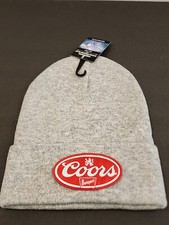 Coors Patched Gray Knit Cuffed Beanie