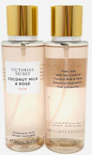2 VICTORIA'S SECRET COCONUT MILK  ROSE CALM FRAGRANCE BODY MIST SPRAY 8.4 oz