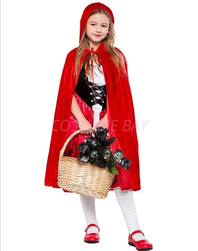 Women Ladies Little Red Riding Hood Halloween Maid Oktoberfest Fairytale Costume - Picture 10 of 27