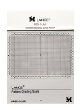 Lance PGS-1-LAN Pattern Grading Scale Ruler, 8.5"x6", Clear Plastic