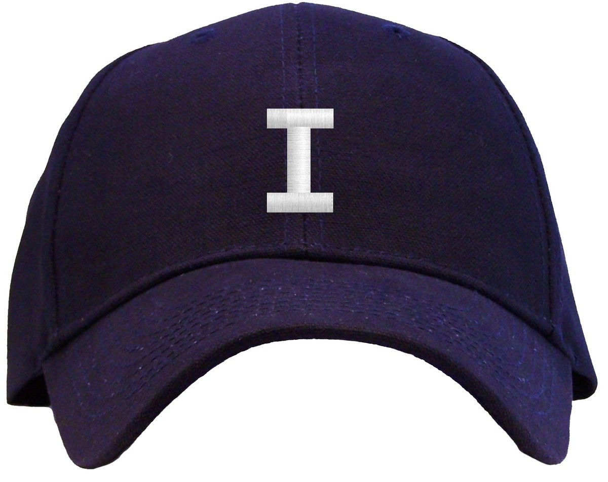 Letter I Initial Embroidered Pro Sport Baseball Cap - Available in