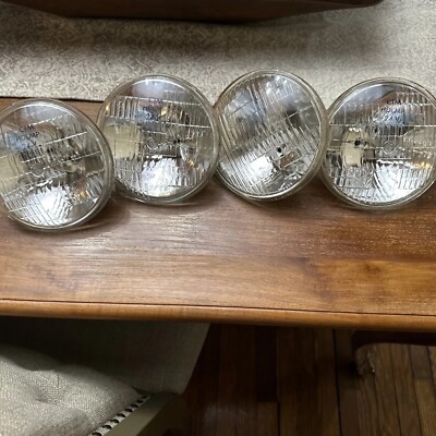 Qty 4 SEALED BEAMS GE 4579 24v 80/60w HEADLAMPS