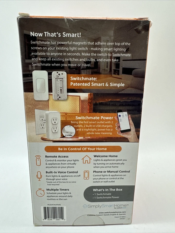 SWITCHMATE STARTER KIT Snap On Smart Lighting & Appliances That Listen NIB - Image 4 of 4