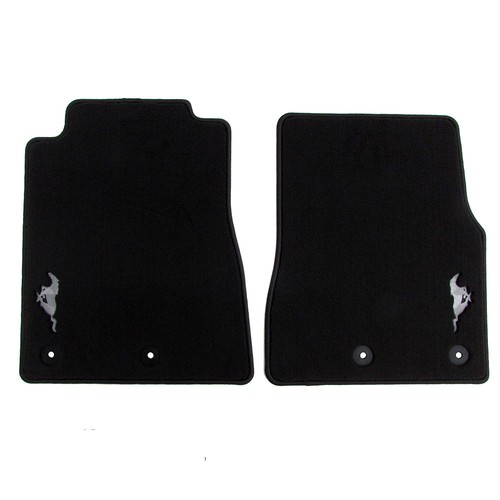 20132014 Ford Mustang Floor Mats Carpeted Front Black OEM NEW BR3Z
