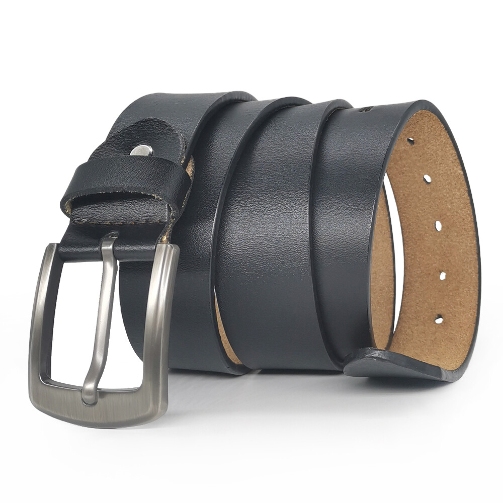 Classic Casual Mens Belt for Jeans Genuine Leather Belt Size 105cm