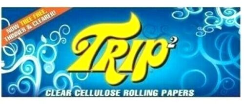 Trip 2 Rolling Papers Clear 1 1/4 Trip2 Buy 4@$2.00/PK! 50/Lvs/Pack USA Shipper