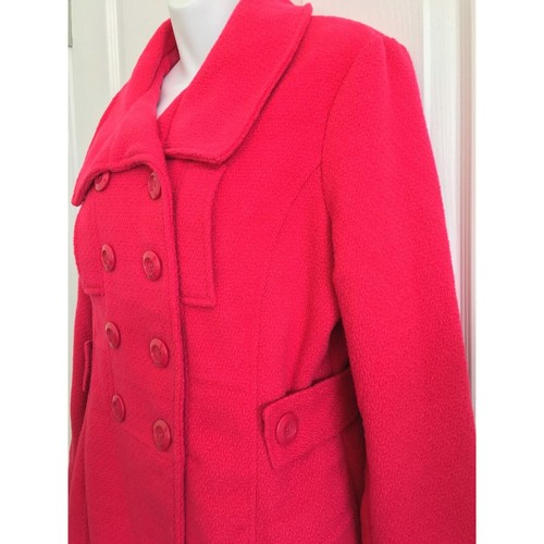 Wet Seal Jacket Juniors Extra Large Pink Wool Blend ~ Lighter Weight - Picture 11 of 11