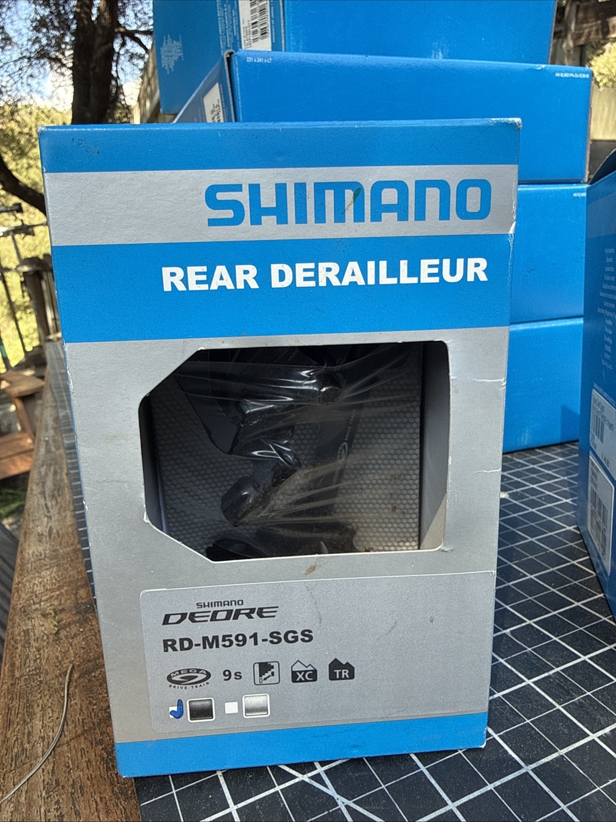 Shimano Deore 9-Speed Long Cage Rear Derailleur - Black (RD-M591-SGS)