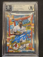 Frank Thomas RC 2020 Topps Project On Card Auto BGS Authentic Chicago White Sox