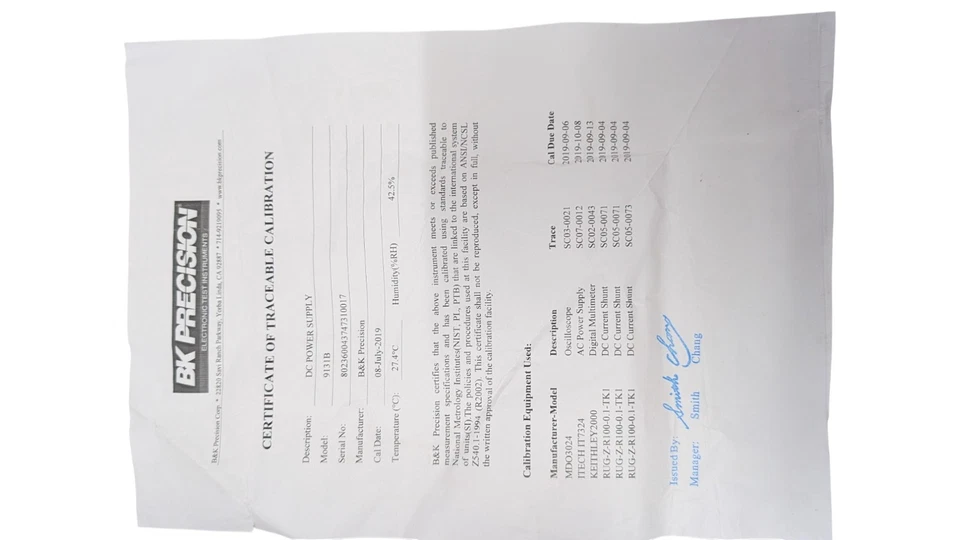 BK Precision 9131B Programmable Triple Output DC Power Supply 195W Lab Bench Sup - Image 4 of 4